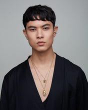 Load image into Gallery viewer, Capsule Crystal LOVE Pendant set - 24ct Gold Vermeil
