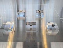 Load image into Gallery viewer, Capsule Eleven Pyramid Amulet exhibited with Moon Gallery at Inspired by Space, Copenhagen