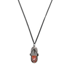 Load image into Gallery viewer, Capsule Black Pendant - Black Rhodium Plated Sterling Silver