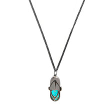 Load image into Gallery viewer, Capsule Black Pendant - Black Rhodium Plated Sterling Silver