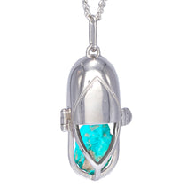 Load image into Gallery viewer, Capsule Crystal Pendant - Sterling Silver