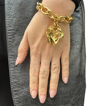 Load image into Gallery viewer, Desert Melted Coin Bracelet - 18kt Gold-Plated