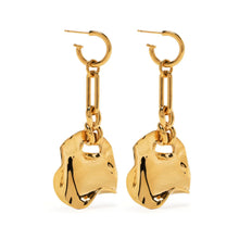 Load image into Gallery viewer, Desert Melted Coin Earrings - 18kt gold plated