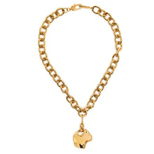 Load image into Gallery viewer, Desert Melted Coin Necklace - 18kt Gold-Plated