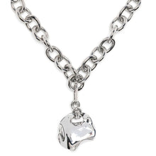 Load image into Gallery viewer, Desert Melted Coin Necklace - silver
