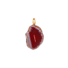 Load image into Gallery viewer, Pantone Collaboration Chain and Agate Eye Necklace  - Gold - Mocha Mousse