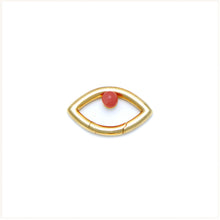 Load image into Gallery viewer, Pantone Collaboration Cord Eye Necklace  - Gold - Mocha Mousse