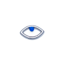 Load image into Gallery viewer, Pantone Collaboration Cord Eye Necklace  - Silver - Mocha Mousse