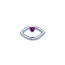 Load image into Gallery viewer, Pantone Collaboration Cord Eye Necklace  - Silver - Mocha Mousse