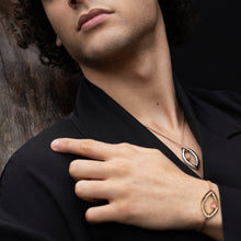 Load image into Gallery viewer, Pantone Collaboration Cord Eye Bracelet - Gold - Mocha Mousse