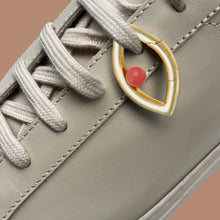 Load image into Gallery viewer, Pantone Collaboration Cord Eye Necklace  - Gold - Mocha Mousse
