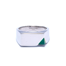 Load image into Gallery viewer, Jewel Beneath Signet Ring - Green Onyx, Sterling Silver