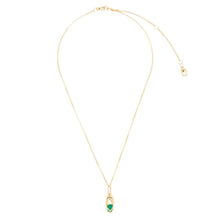 Load image into Gallery viewer, Mini Capsule Crystal Necklace - 18kt gold - made to order