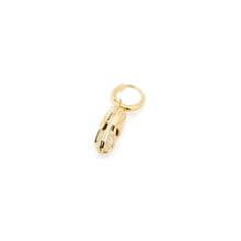 Load image into Gallery viewer, Mini Capsule Crystal Hoop Earring - Clear Quartz, 24kt Gold Vermeil