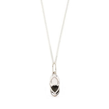 Load image into Gallery viewer, Mini Capsule Crystal Necklace - Black Onyx, Sterling Silver