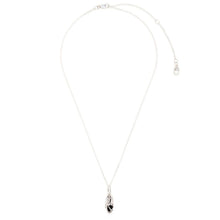 Load image into Gallery viewer, Mini Capsule Crystal Necklace - Black Onyx, Sterling Silver