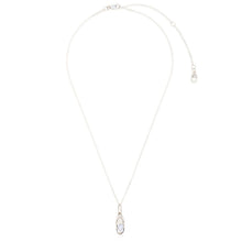 Load image into Gallery viewer, Mini Capsule Crystal Necklace - Clear Quartz, Sterling Silver