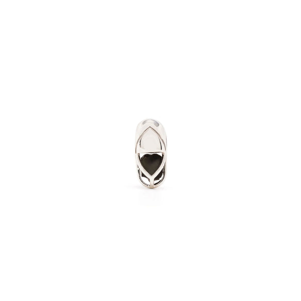 Mini Capsule Crystal Stud Earring - Black Onyx, Sterling Silver