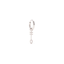 Load image into Gallery viewer, Egyptian Nefer Symbol Hoop Earring - Sterling Silver