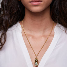 Load image into Gallery viewer, Capsule Crystal LOVE Pendant set - 24ct Gold Vermeil