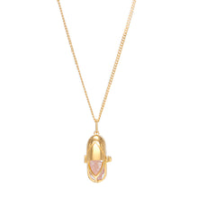 Load image into Gallery viewer, Capsule Crystal Pendant - 24ct Gold Vermeil