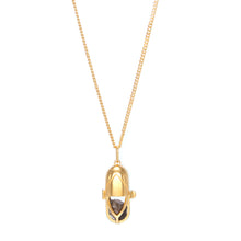 Load image into Gallery viewer, Capsule Crystal Pendant - 24ct Gold Vermeil