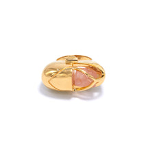 Load image into Gallery viewer, Capsule Crystal Ring - 24kt Gold Vermeil