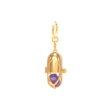 Load image into Gallery viewer, Capsule Crystal Earring - 24kt Gold-Plated Sterling Silver