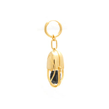 Load image into Gallery viewer, Capsule Crystal Earring - 24kt Gold-Plated Sterling Silver