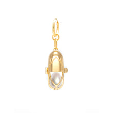 Load image into Gallery viewer, Capsule Pearl Earring - 24kt Gold-Plated Sterling Silver