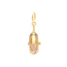 Load image into Gallery viewer, Capsule Crystal Earring - 24kt Gold-Plated Sterling Silver