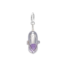 Load image into Gallery viewer, Capsule Crystal Earring - Sterling Silver
