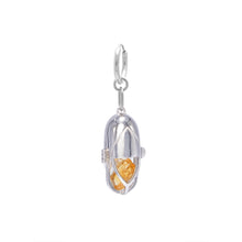 Load image into Gallery viewer, Capsule Crystal Earring - Sterling Silver