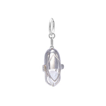 Load image into Gallery viewer, Capsule Crystal Earring - Sterling Silver