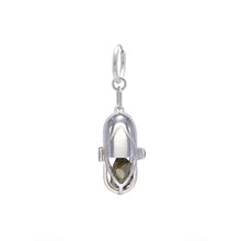 Load image into Gallery viewer, Capsule Crystal Earring - Sterling Silver