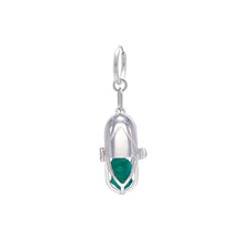 Load image into Gallery viewer, Capsule Crystal Earring - Sterling Silver