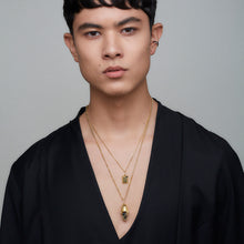 Load image into Gallery viewer, Capsule Crystal Pendant - 24ct Gold Vermeil
