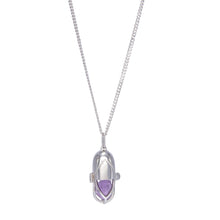 Load image into Gallery viewer, Capsule Crystal Pendant - Sterling Silver