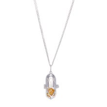 Load image into Gallery viewer, Capsule Crystal Pendant - Sterling Silver