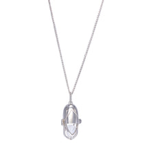 Load image into Gallery viewer, Capsule Crystal Pendant - Sterling Silver