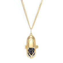 Load image into Gallery viewer, Capsule Crystal Pendant - 24ct Gold Vermeil