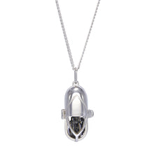 Load image into Gallery viewer, Capsule Crystal Pendant - Sterling Silver