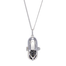 Load image into Gallery viewer, Capsule Crystal Pendant - Sterling Silver
