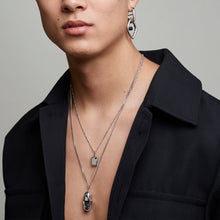 Load image into Gallery viewer, Capsule Crystal Pendant - Sterling Silver