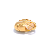 Load image into Gallery viewer, Capsule Crystal Ring - 24kt Gold Vermeil