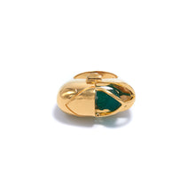 Load image into Gallery viewer, Capsule Crystal Ring - 24kt Gold Vermeil