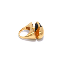 Load image into Gallery viewer, Capsule Crystal Ring - 24kt Gold Vermeil