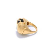 Load image into Gallery viewer, Capsule Crystal Ring - 24kt Gold Vermeil