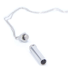 Load image into Gallery viewer, Hex Capsule Pendant - Silver