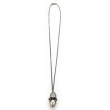 Load image into Gallery viewer, Capsule Pearl Pendant - Black Rhodium Plated Sterling Silver
